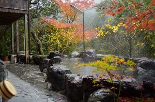 十津川村湯泉寺温泉 十津川荘の露天風呂